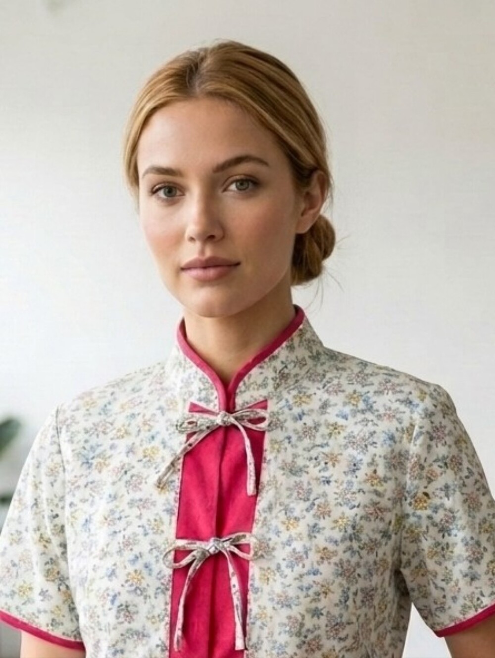 VINTAGE Floral Kimono Style Top